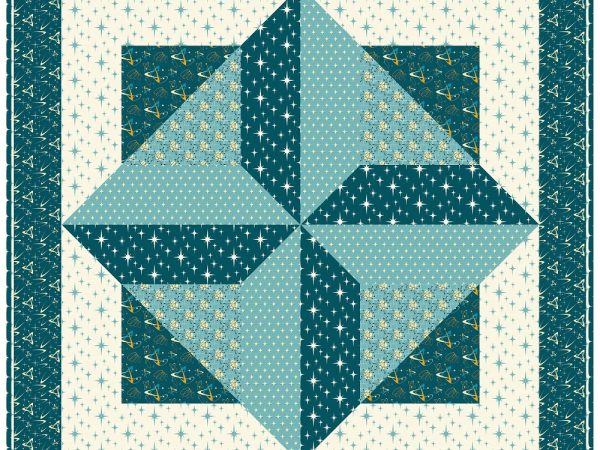 1950's Atomic Starburst Collection Lap Quilt Kit