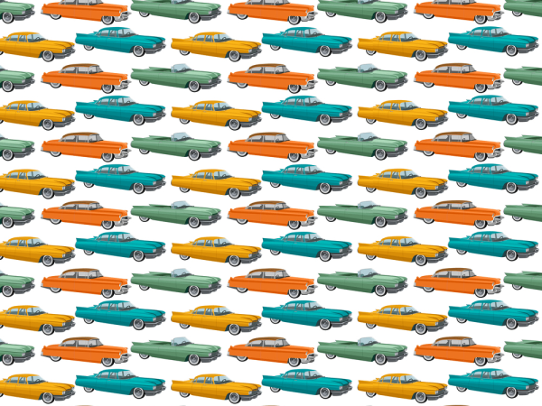 1950's Car Fabrics - Multi