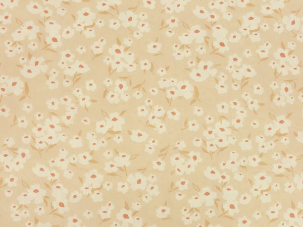 108 Edition Wide Back Fabric Collection - Spring Daisies Ecru