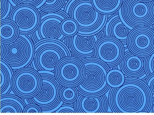 108 Get Back Circles Quilt Backing - Navy