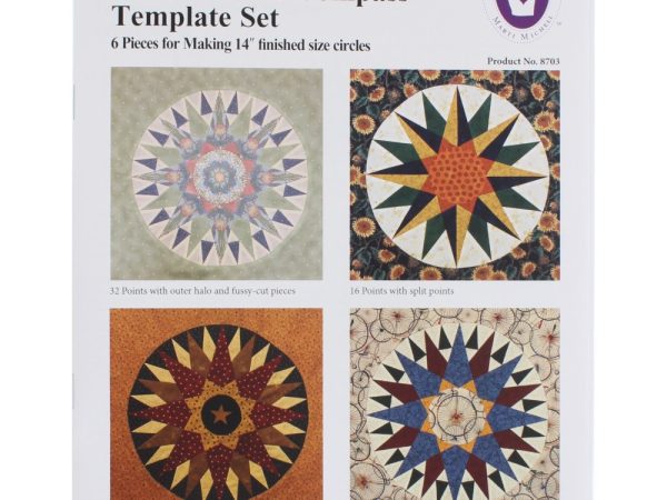 14in Mariner's Compass 6pc Template and Pattern Set