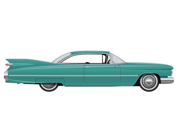 1950's Teal Car Fabric Panel