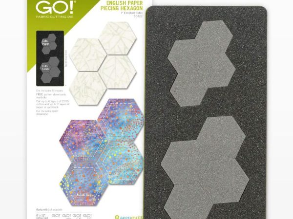 Accuquilt GO! English Paper Piecing Hexagon (1 Finished Sides)