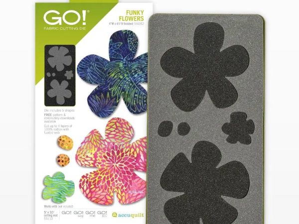 Accuquilt GO! Funky Flowers Die
