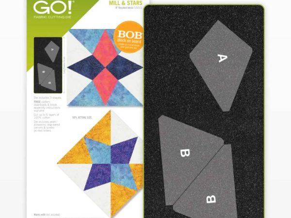 Accuquilt GO! Mill & Stars Die (8 Finished)