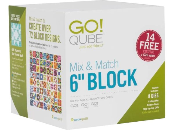 Accuquilt GO! Qube Mix & Match 6 Block Set