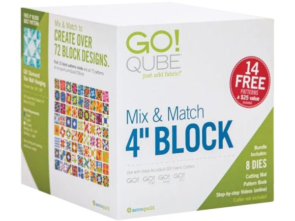 Accuquilt GO! Qube Mix & Match 4 Block Set