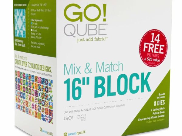 Accuquilt GO! Qube Mix & Match 16 Block Set