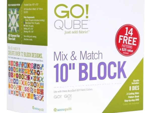 Accuquilt GO! Qube Mix & Match 10 Block Set