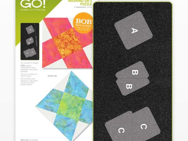 Accuquilt GO! Washington's Puzzle Die (4 Finished)