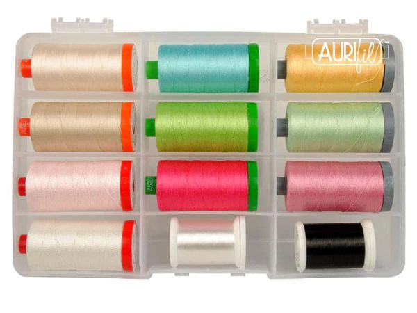 Aurifil Subtle Sampler 12 Spool Thread Kit