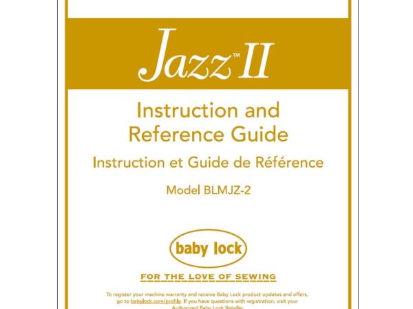 Babylock BLMJZ2 Jazz 2 Instruction Manual
