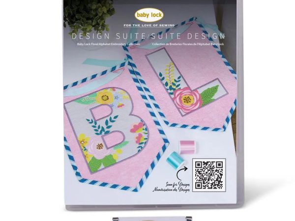 Baby Lock Design Suite Floral Alphabet Embroidery Design Collection