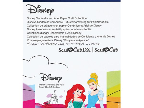 Brother ScanNCut Disney Cinderella & Ariel Paper Design Collection - 30 Patterns