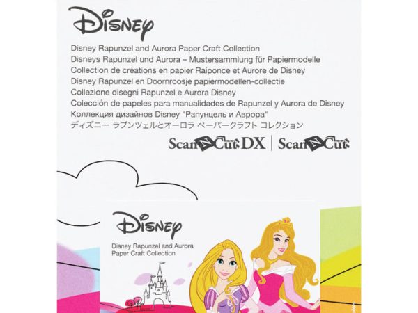 Brother ScanNCut Disney Rapunzel & Aurora Paper Design Collection - 30 Patterns