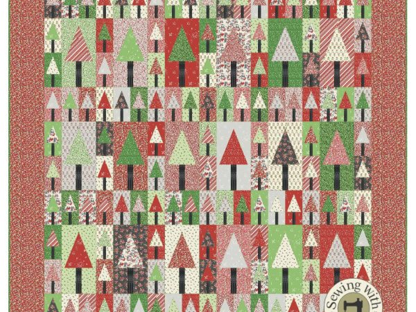 Candy Cane Forest Quilt Pattern