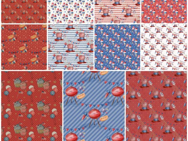 Celebrate Freedom Fat Quarter Bundle - 11 Pieces