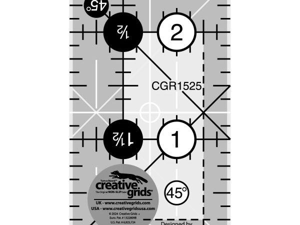 Creative Grids, Quilt Ruler 1-1/2in x 2-1/2in