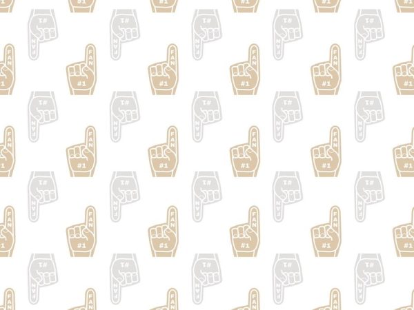 #1 Fan Foam Finger Fabric