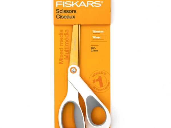Fiskars Premier SoftGrip Titanium 8in Scissors