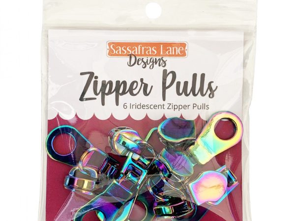 Iridescent Metal Zipper Pulls (6pk)