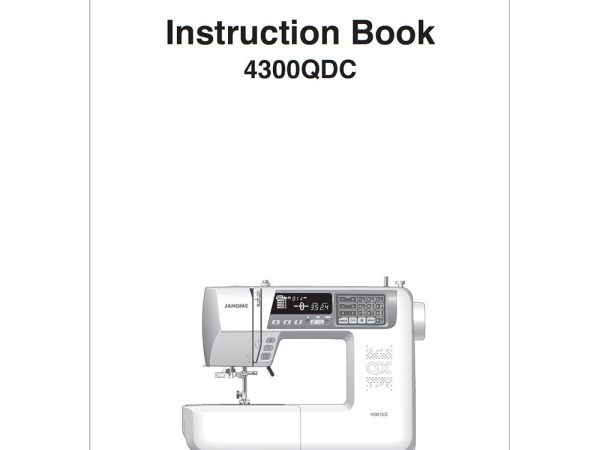 Janome 4300QDC Instruction Manual