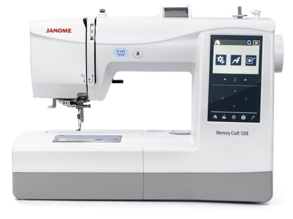 Janome Memory Craft 100E Embroidery Machine w/ FREE Bonus Bundle