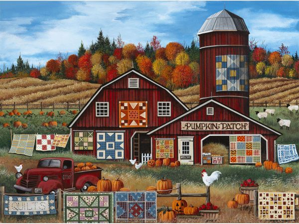 Pumpkin Patch Barn Quilts 1000pc Jigsaw Puzzle