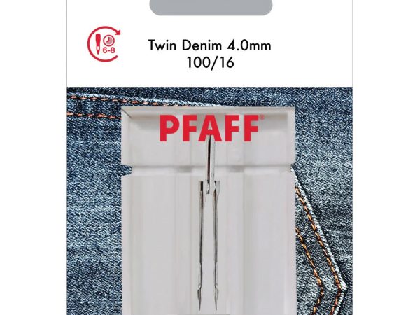 Pfaff Twin Denim Needle, 4.0mm - 100/16
