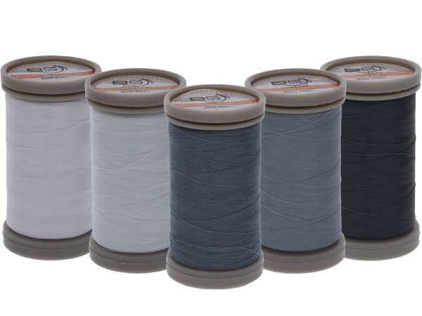 Quilters Select Para Polycotton 5 Spool Thread Kit