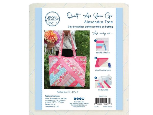 Quilt As You Go Alexandra Tote Bag Kit