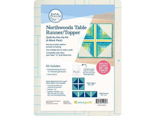 Quilt As You Go Northwoods Table Runner/Topper