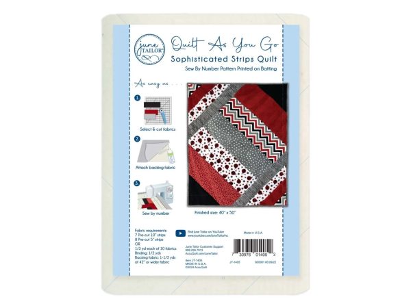 Quilt As You Go Sophisticated Strips Lap Quilt Kit