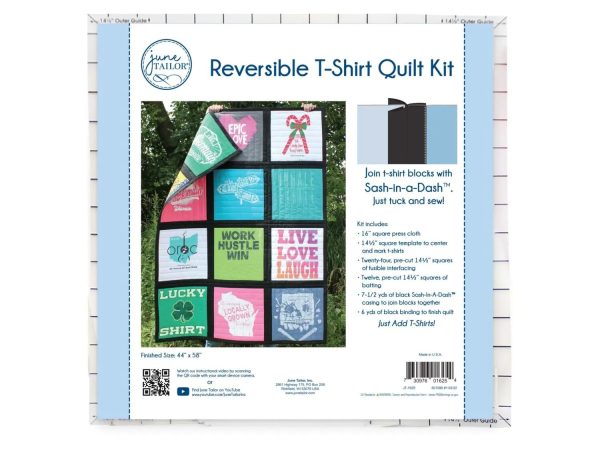 Reversible T-Shirt Quilt Kit with Sash-In-A-Dash