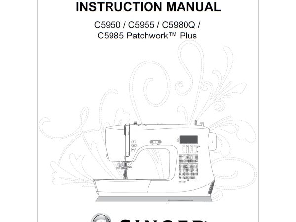 Singer C5980Q Patchwork Plus Instruction Manual