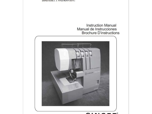Singer HD0400S Heavy Duty Serger Instruction Manual