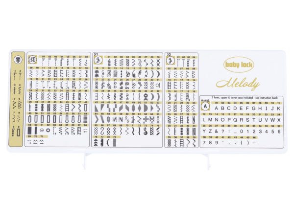 Stitch Pattern Plate, Babylock #XE8907001