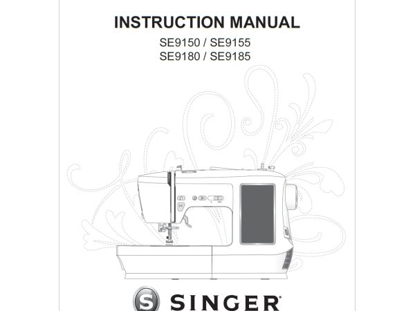 Singer SE9180 Instruction Manual