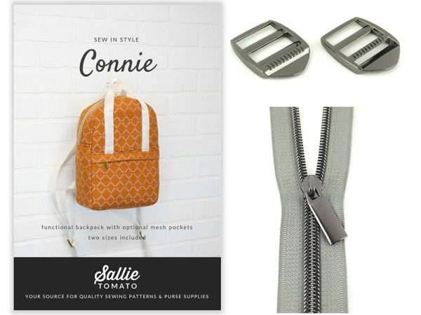 Sallie Tomato, Bag Pattern and Hardware Kit - Connie Backpack