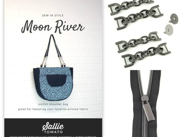 Sallie Tomato, Bag Pattern and Hardware Kit - Moon River Shoulder Bag