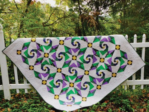 Snail Trail Marti Gras Quilt Pattern