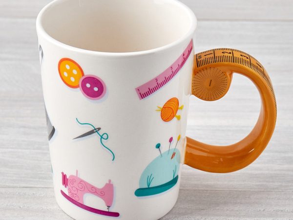 Tape Measure Sewing Mug