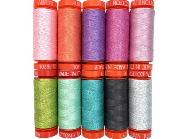 Tula Pink, Aurifil Roar 10 Spool Thread Collection