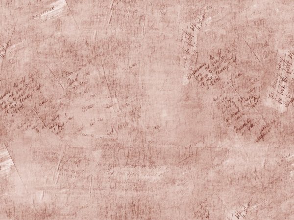 Vintage Script Fabric - Camellia
