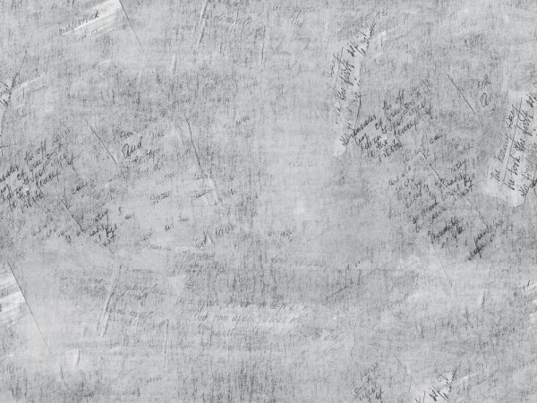 Vintage Script Fabric - Steely Grey