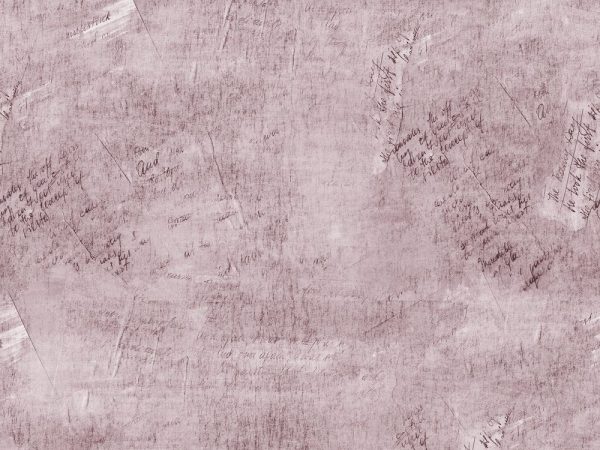 Vintage Script Fabric - Button Eyes