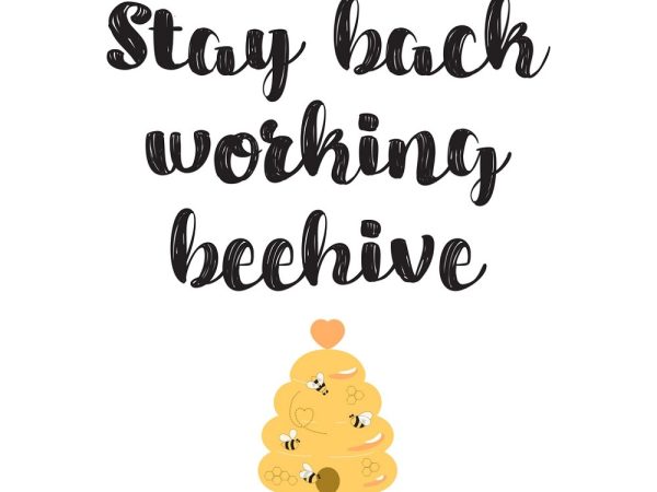 Working Beehive Fabric Panel