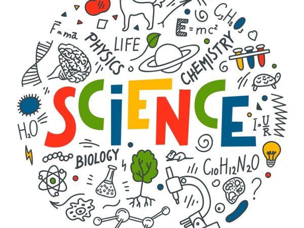 World Of Science Fabric Panel - Multi