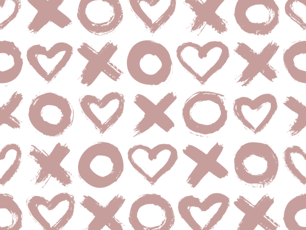 XOXO Fabric - Rose Gold