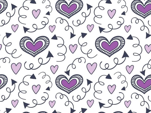 XOXO Hearts Pattern #4 Fabric